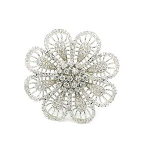 Diamond Flower Design Ring
